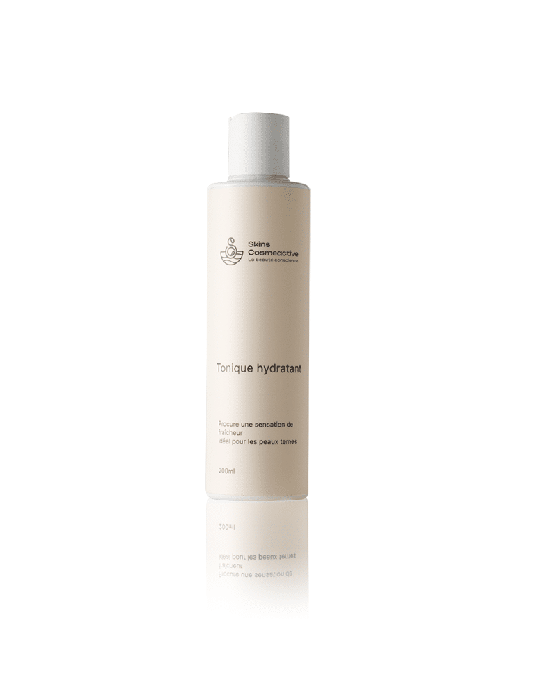 tonique hydratant skinscosmeactive - apaise, réveille et illumine la peau