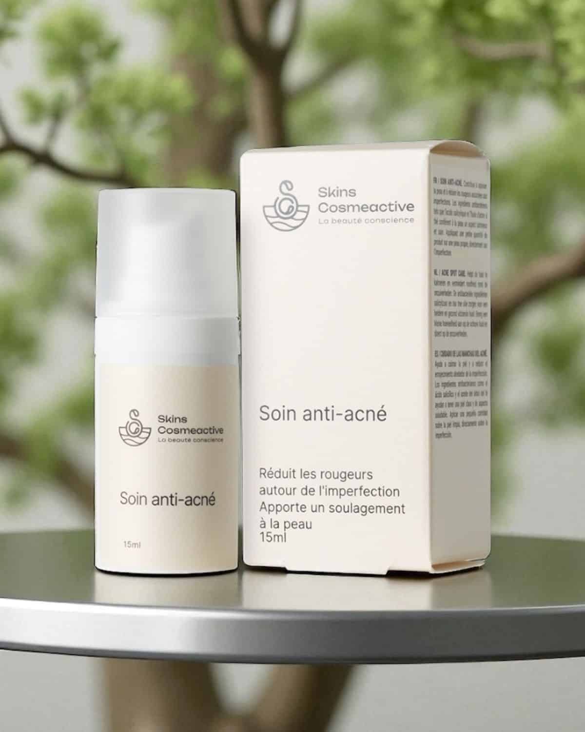 soin naturel ciblé contre l'acné et les imperfections- peau purifiée et apaisée